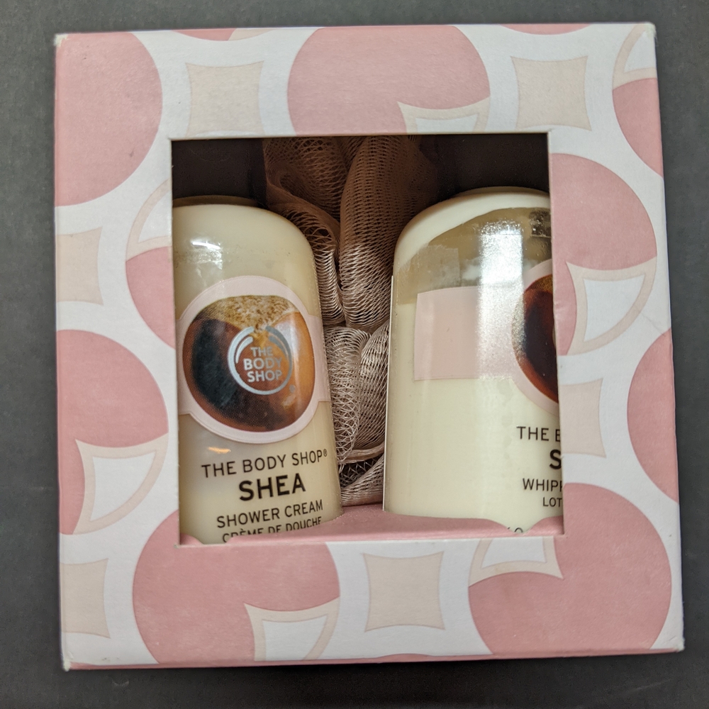The Body Shop Shea Shower Cream & Lotion Set - Cream and Pink